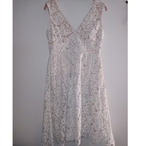 Lulu's White Floral Dress